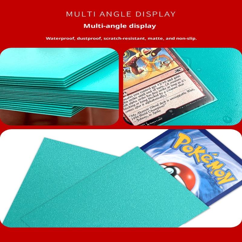 100 шт. Премиальные матовые протекторы для карт, совместимые с MTG, Pokemon, коллекционными карточками и спортивными картами стандартного размера для настольных игр