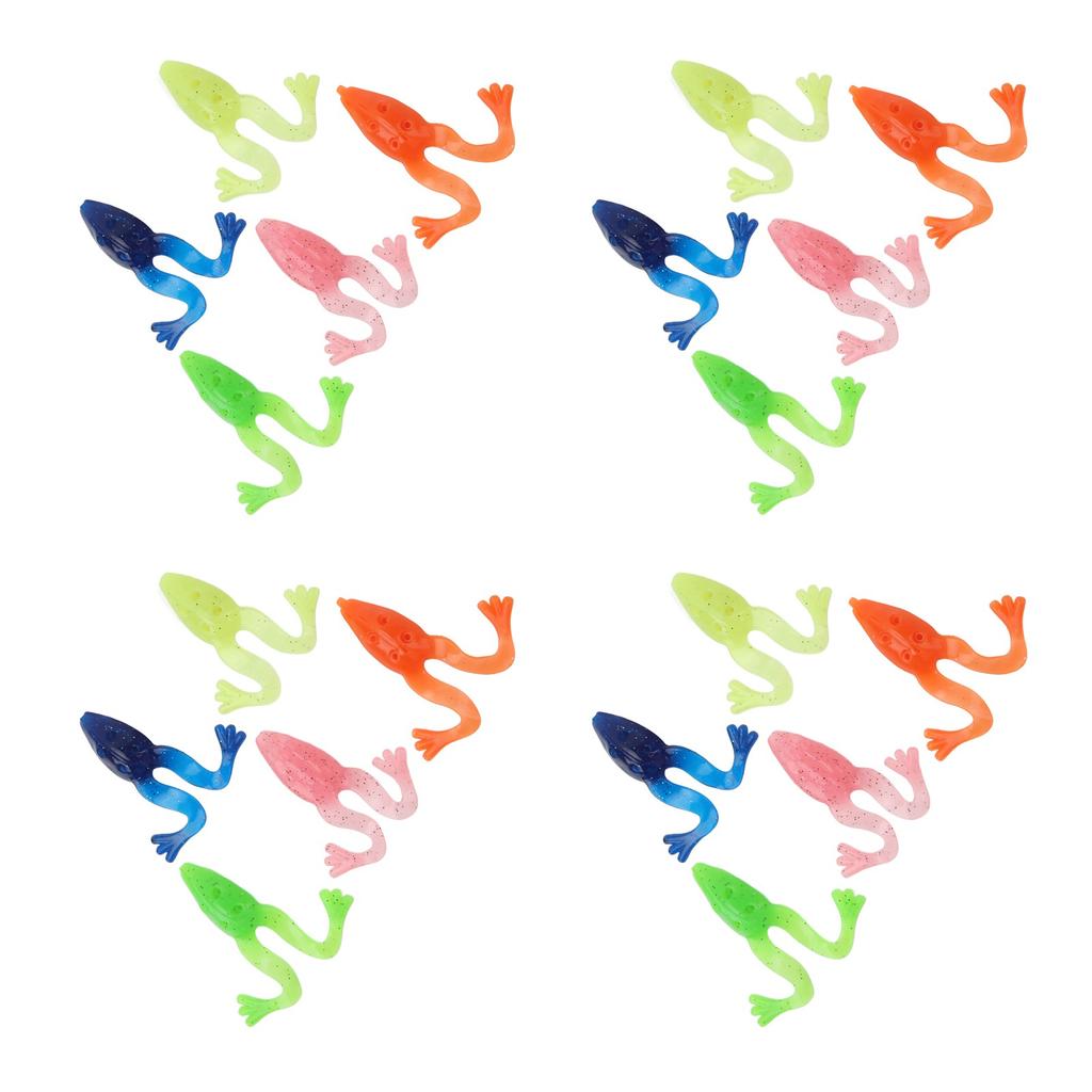 20 шт. Мягкая силиконовая приманка-лягушка 8 см 5,5 г Искусственная приманка Лягушка Мягкие рыболовные приманки Плавающие приманки с отверстием для грузила Приманки для ловли на поверхности воды