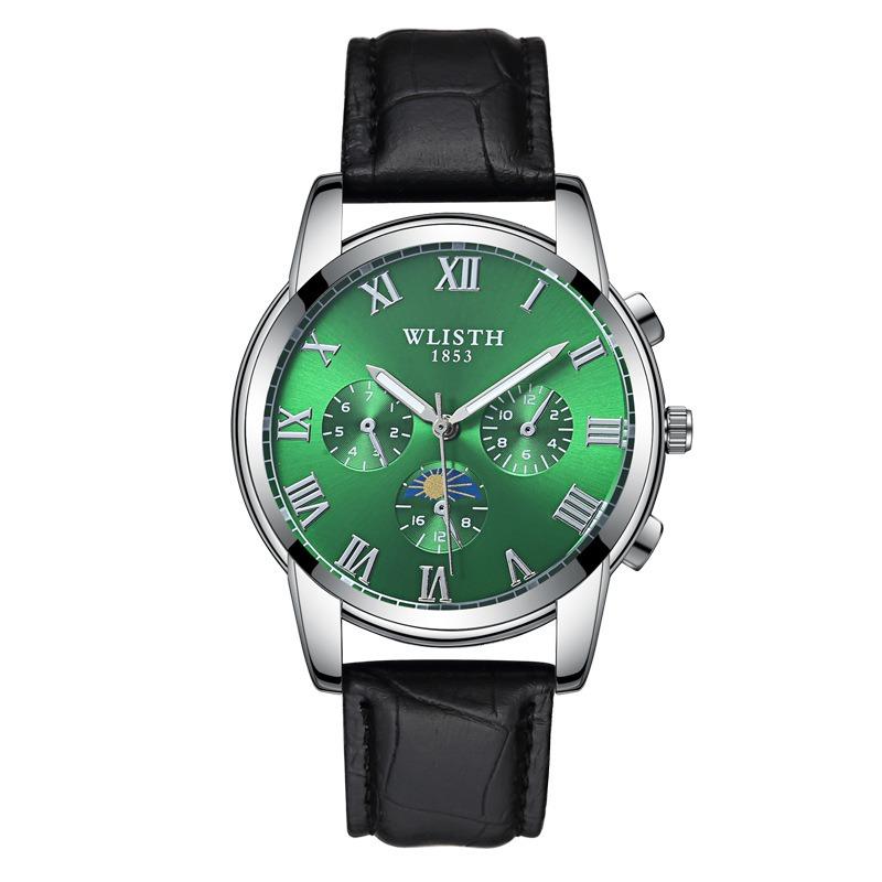 Top Brand Steel Band Business Waterproof Watch Men's Fashion Luminous Wristwatch