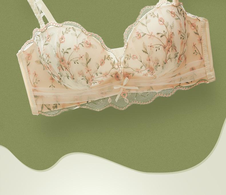 Кружевной пуш-ап комплект для маленькой груди - Без косточек, регулируемый, бесшовный