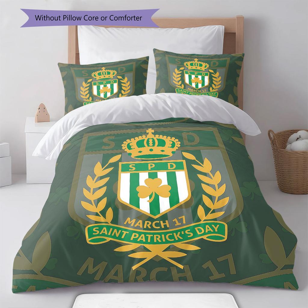 KVMechelen Pattern Bedding Quilt Set Quilt Cover Pillowcase Home Decoration Birthday Gift (1 * duvet cover + 2 * pillowcase, without core)