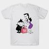 Азиатский размер Мужская черная футболка с принтом Борис И Наташа (От «""";Рокки и Бульвинкль&Quot;) Хлопковая футболка с термотрансферным принтом без вырезки