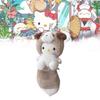 Husky Long Tail Kitty Plush Stuffed Animal Keychain Cartoon Hello Cat Backpack Ornament Gift Series 22cm