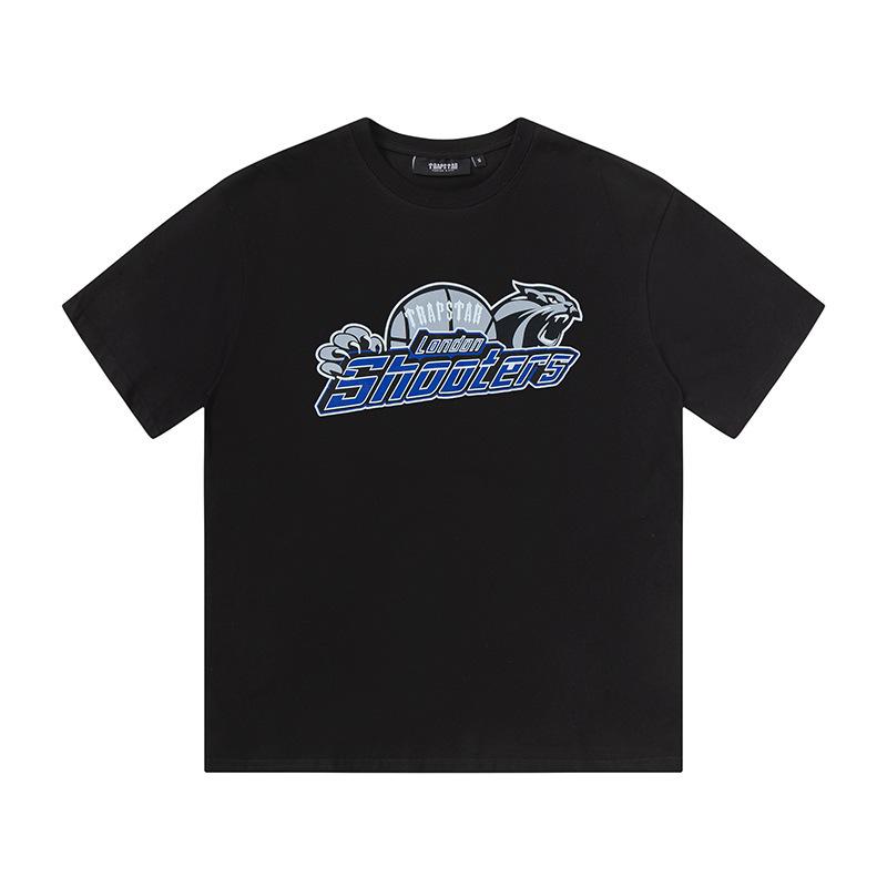 Cross-border new graffiti letter printing European and American street trendy brands loose and versatile casual men's and women's short-sleeved round