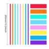 WIKHOSTAR 100 Pcs Colorful Plastic Long Disposable Drinking Straws Eco-Friendly DIsposable Straws