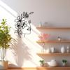 Metal Line Art Wall Decoration - Abstract Woman Face and Flower Wall Art | Minimalist Metal Hanging Decor for Modern Interiors