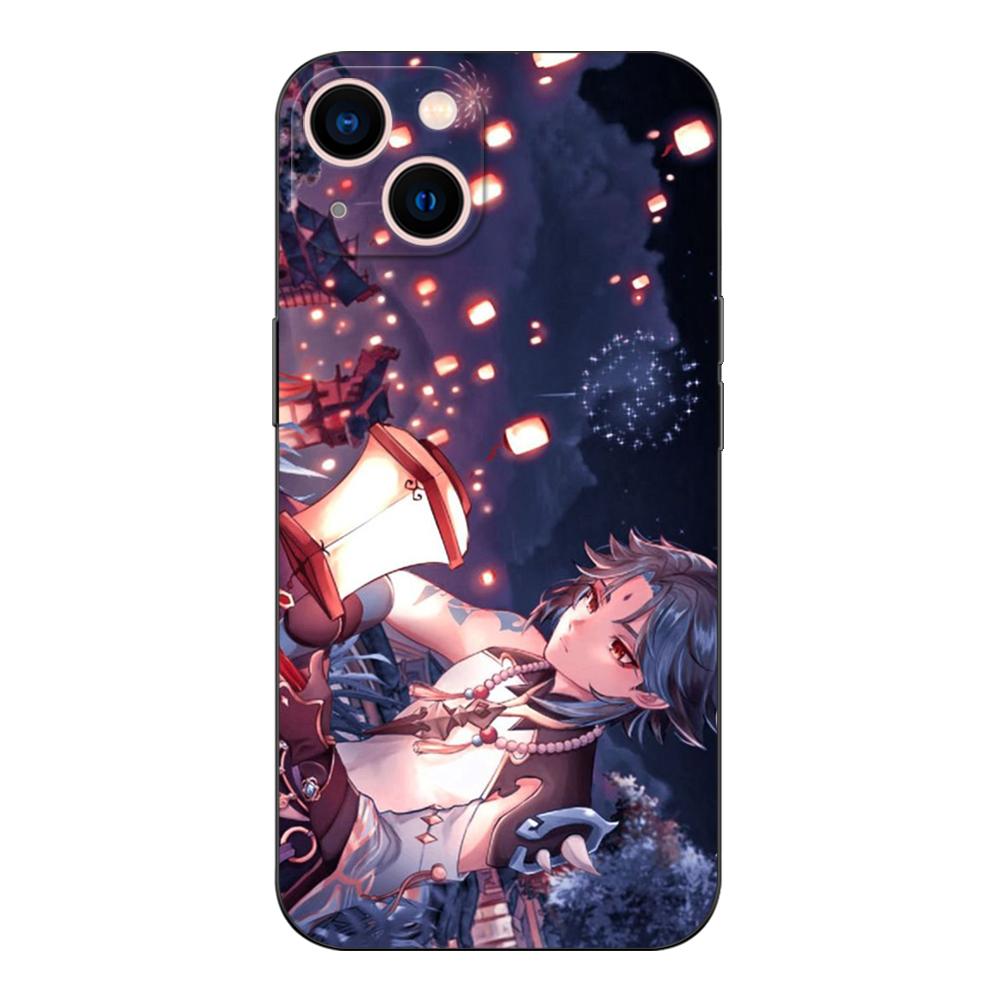 Черный чехол из ТПУ для Samsung Galaxy A03 SM-A035 A03 Core A03S A13 A23 LTE A33 A53 A73 4G 5G impact Xiao Genshin