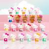 TOP TOY Hello Kitty Летняя Радужная Конфетная Серия [3 штуки] Гашапон Фигурка Сюрприз Мягкий Винил ПВХ Премиум Игрушка Подарок на День Рождения SANRIO Персонаж Sanrio
