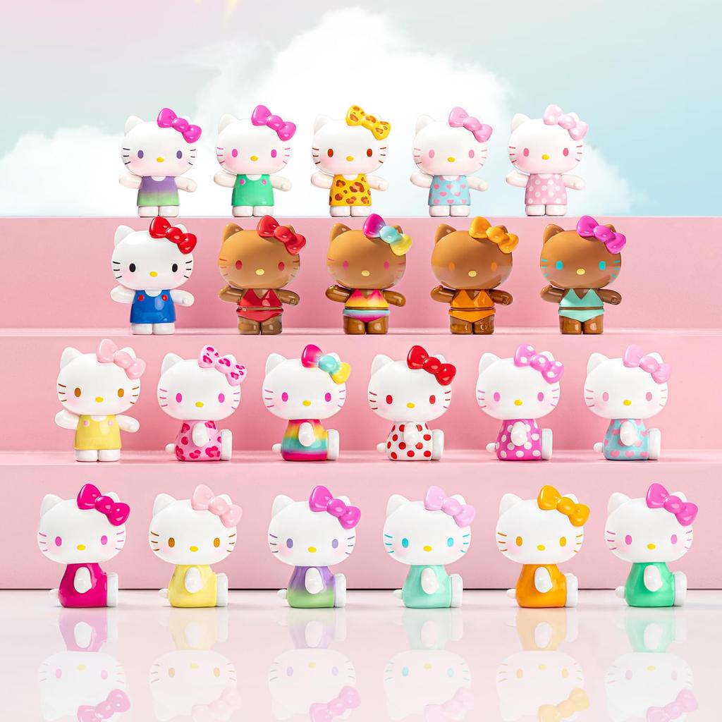 TOP TOY Hello Kitty Летняя Радужная Конфетная Серия [3 штуки] Гашапон Фигурка Сюрприз Мягкий Винил ПВХ Премиум Игрушка Подарок на День Рождения SANRIO Персонаж Sanrio