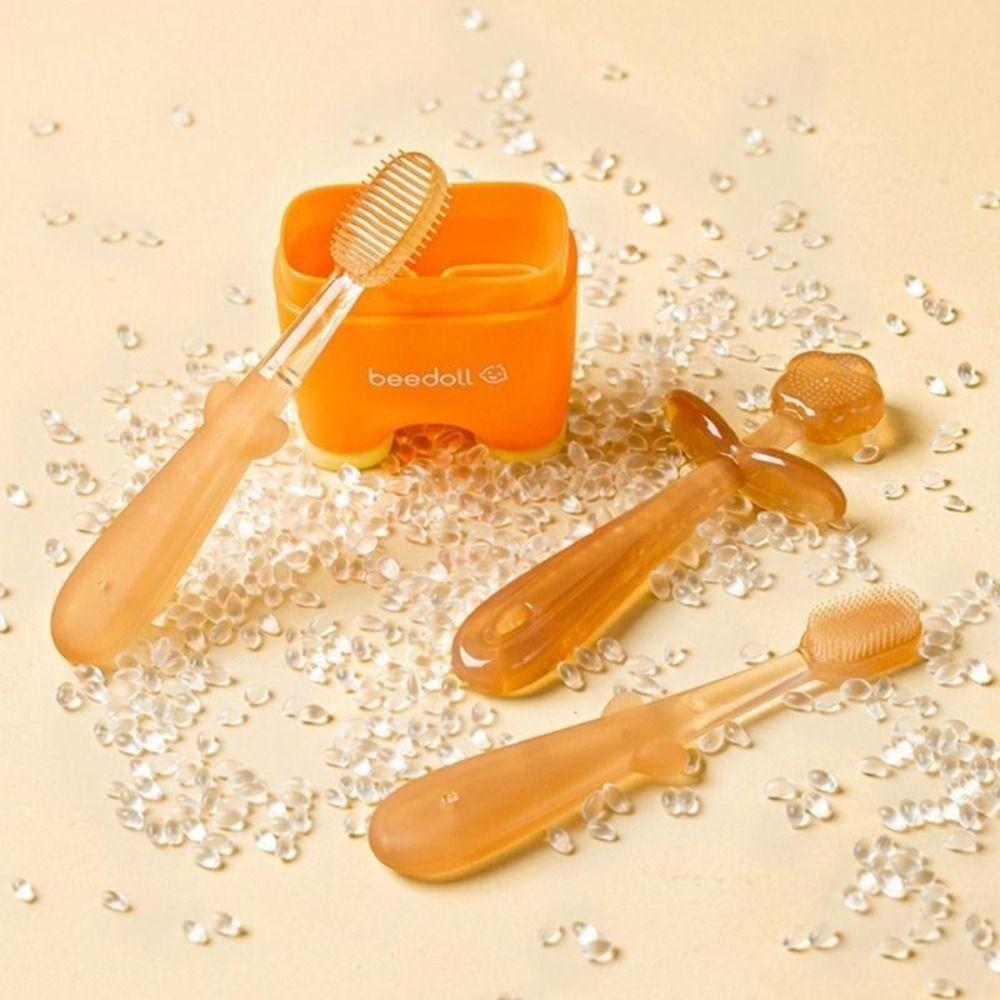 PP Детская силиконовая зубная щетка для чистки языка Щетка для языка Новая детская зубная щетка Детская