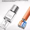 1 шт. Инструмент для разъемов Cat7 Cat6A Cat8 RJ45 Безвинтовой Цинк-сплав Экранированные Ethernet-терминаторы