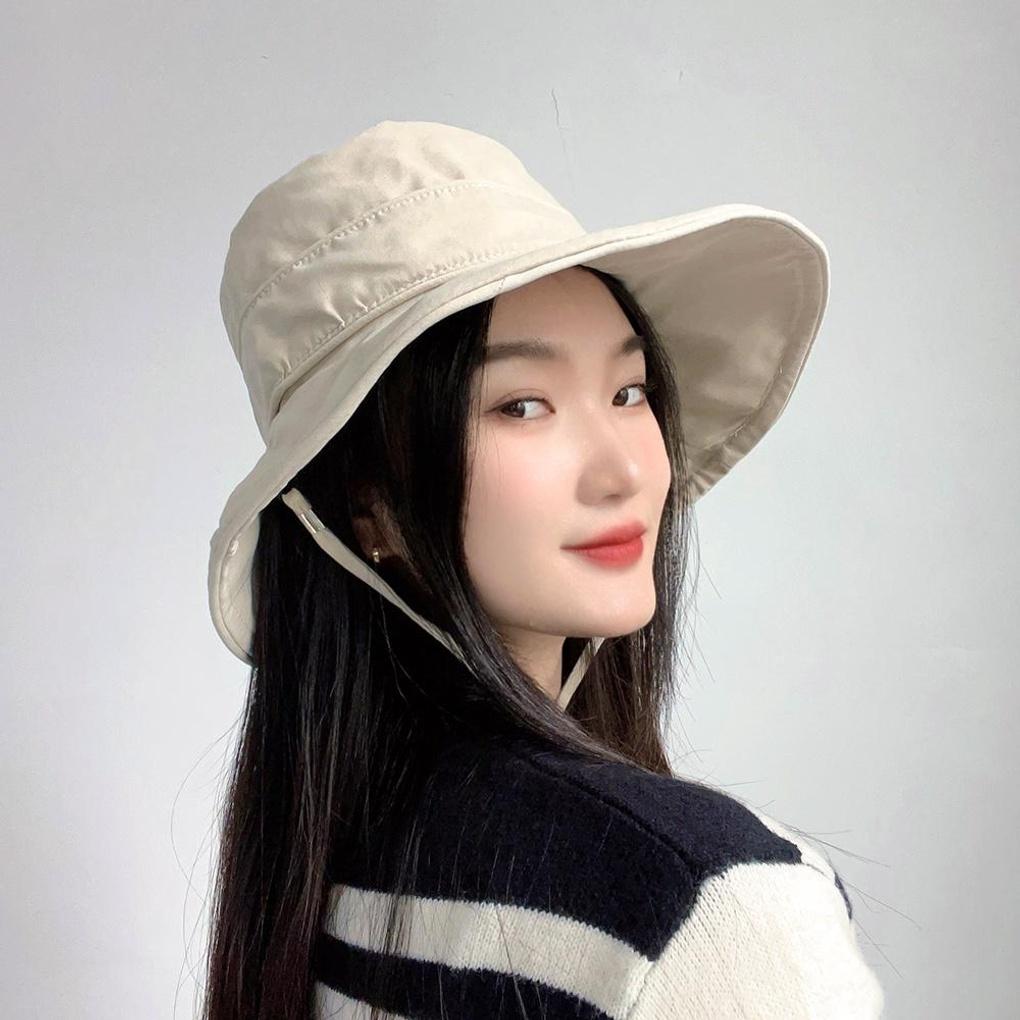 Осенняя женская панама с проволочным краем (бежевый)