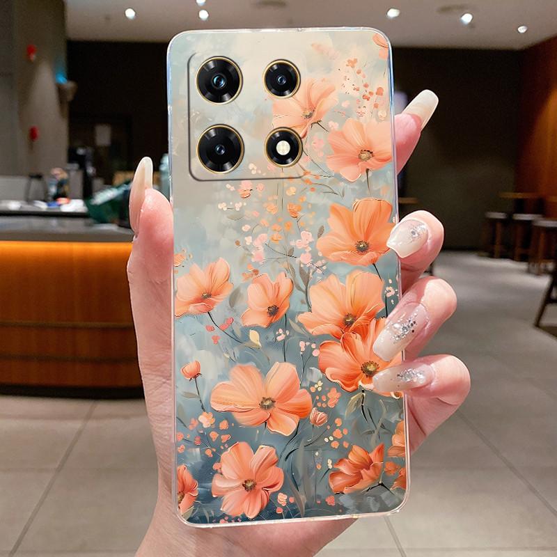 Чехлы для Infinix Note 30 Pro Чехол-бампер с цветочным рисунком для Note 30 VIP Для Infinix Note 30 5G X6711 Note30 4G Мягкий силиконовый ТПУ чехол