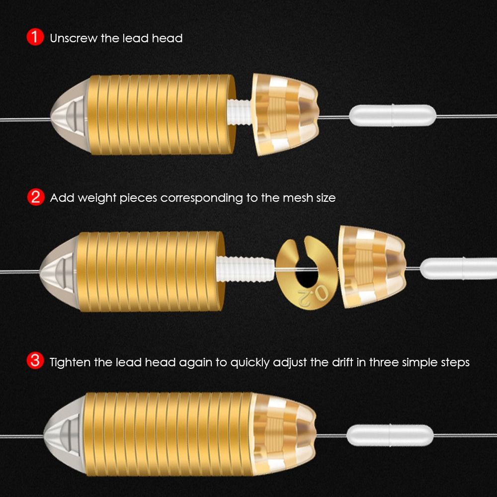 3pcs Weight Fishing Lead Fall Hook Connector Line Sinkers 2023 Lead Sinker Fishing Tackle