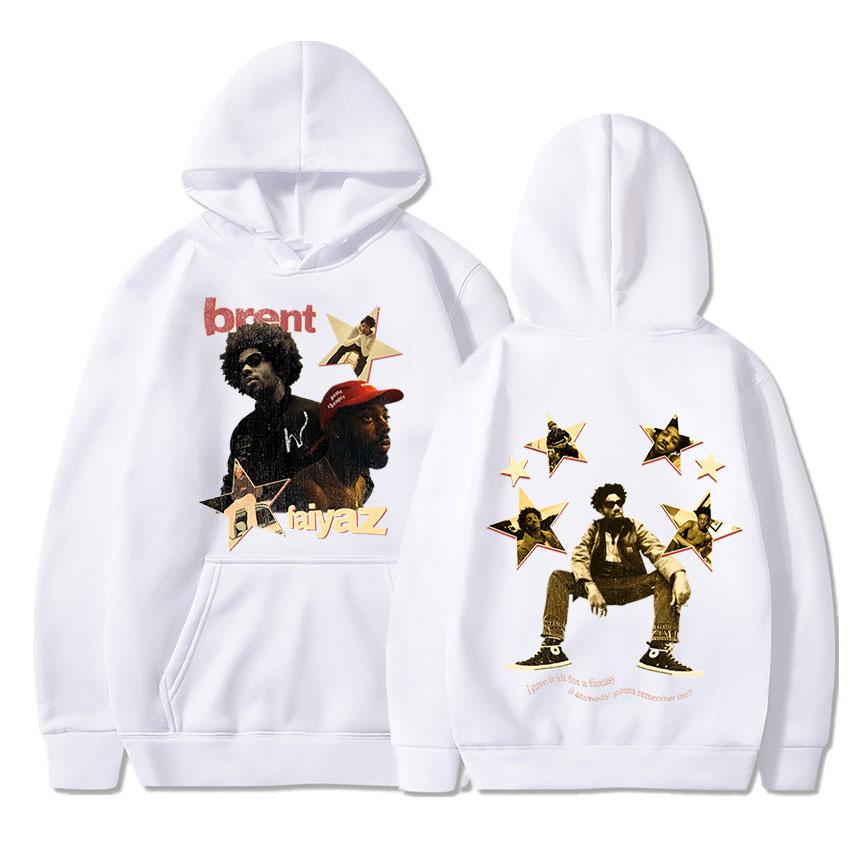 Толстовка с капюшоном для рэпера Brent Faiyaz, толстовка с длинными рукавами и принтом музыкального альбома, винтажная уличная одежда в стиле хип-хоп, пуловеры большого размера в готическом стиле унисекс