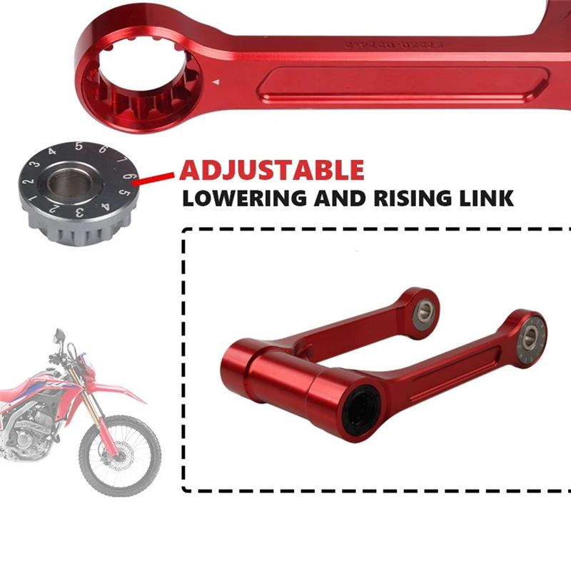 Аксессуары для мотоциклов Honda CRF300L CRF 300 L -2024 Регулируемый рычаг звена подъема/опускания