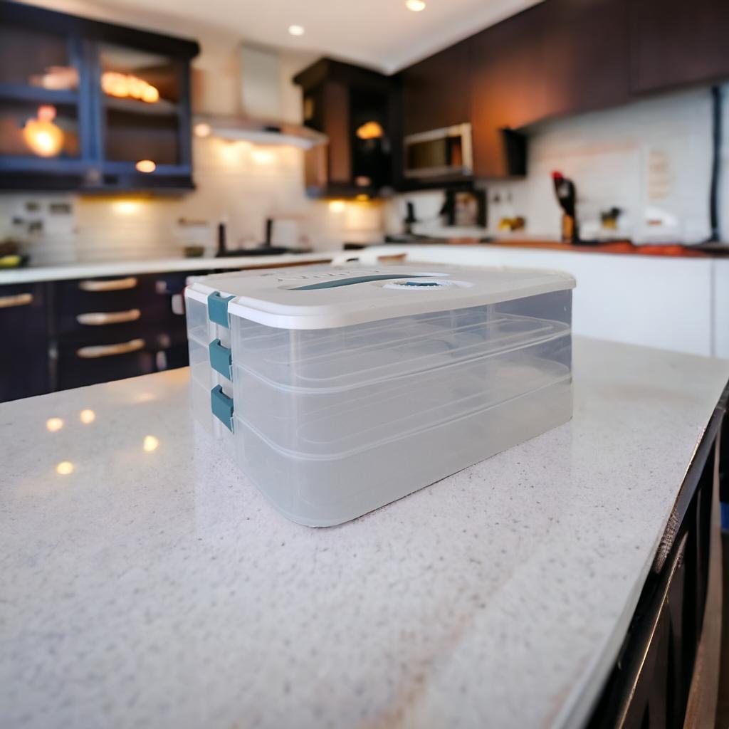 Organizer Containers Horizontal Box For Dumplings + 2 Dumpling Cutters