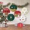 Hanging Lantern Paper Ball  Christmas Festival Decoration Accessories Santa Xmas Gift Craft Decor Christmas Tree