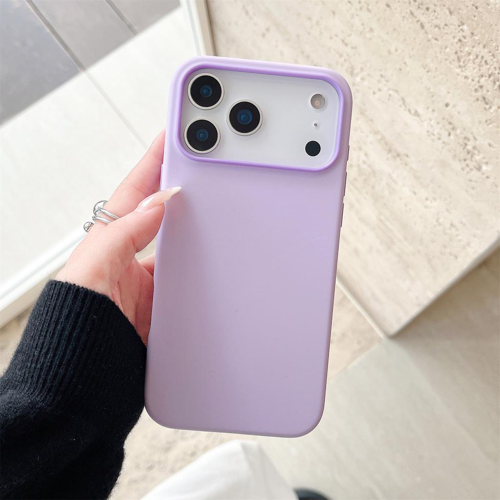For iPhone 17 Pro Max Case Dual Color Liquid Silicone Phone Cover Large Camera Cutout