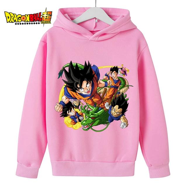 Детские толстовки Dragon Ball Z, весенняя детская одежда 2025 года, модные топы с принтом для малышей, детские пуловеры с круглым вырезом, верхняя одежда для мальчиков 4–14 лет