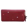 Women's Fashion Heart Long Leather Wristlet WalletLarge Capacity Multi Card Wallet Zipper Clutch Purse