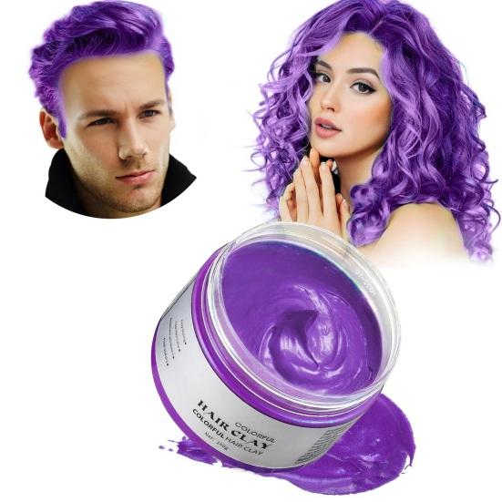 100ML Disposable Hair Dye Cream Colorful Natural Plants Washable Safe Men Women Instant Hairstyle Temporary Hair Coloring Wax Mud