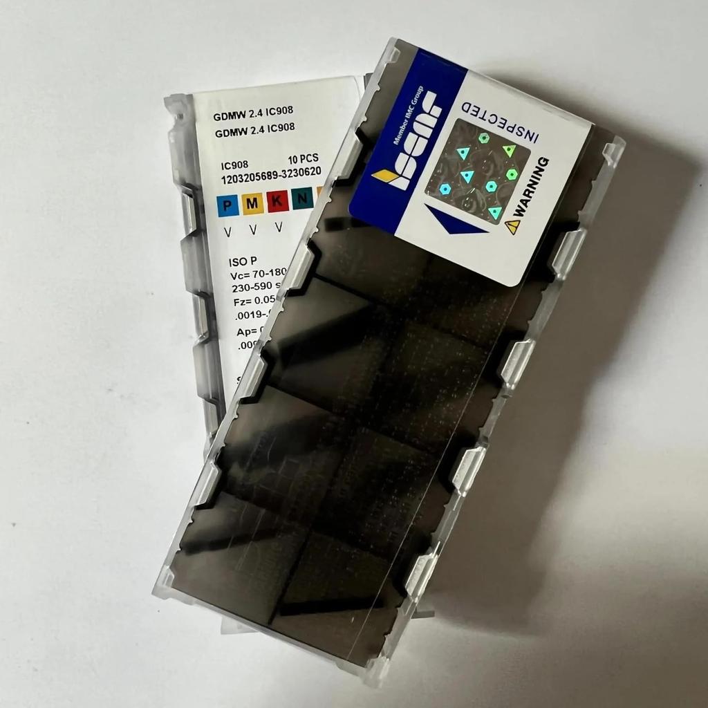 ISCAR / GDMW2.4 IC908 /Industrial Indexable Carbide Inserts 10 PCS