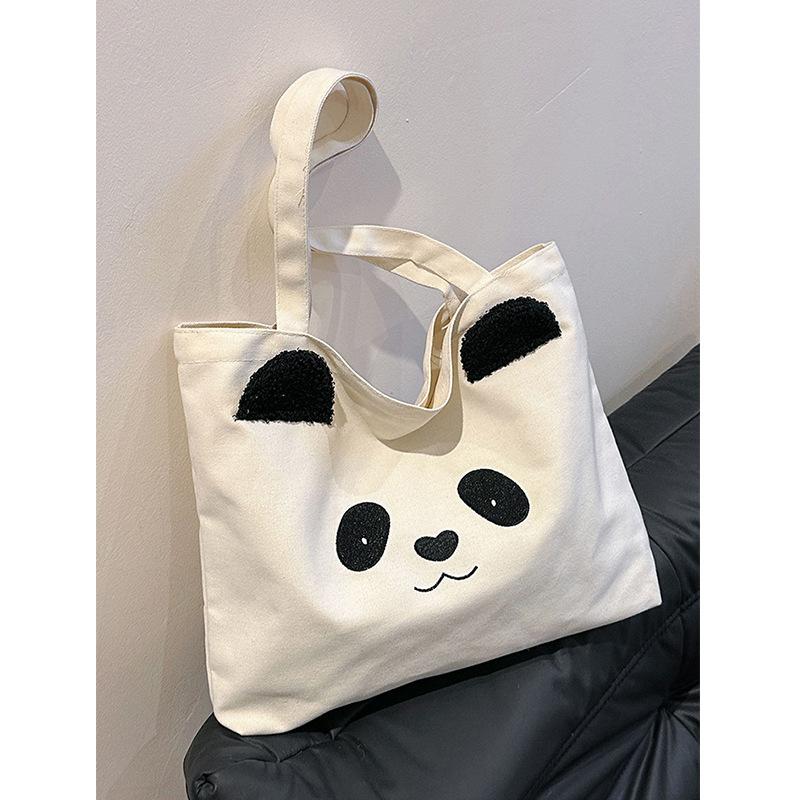 Симпатичная холщовая сумка для женщин, новая большая вместительная сумка на плечо для женщин, японская сумка для поездок на работу