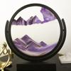 3D Rotatable Flowing Sand Painting Art Picture Round Glass Deep Sea Quicksand Hourglass Modern Home Decoration Colour Ornaments