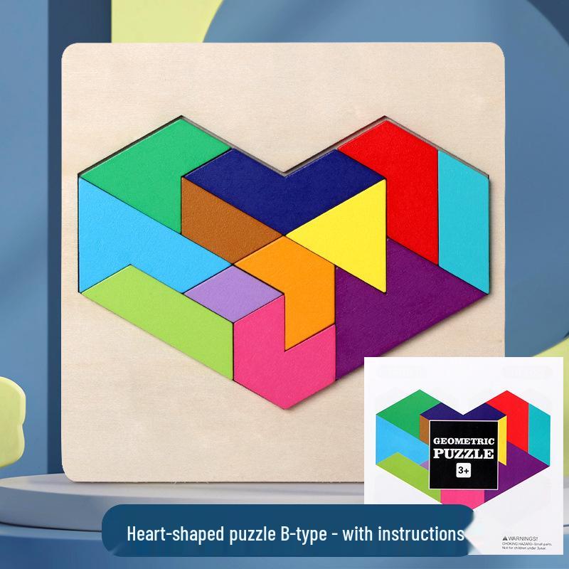 Монтессори Развивающие Пазлы Геометрические Фигуры для Маленьких Детей