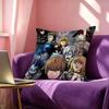 Japanese Anime Death Note Enamel Square DoubleSided printed Pillow Case Bedroom Bedside Pillow Sofa Cushion Cover