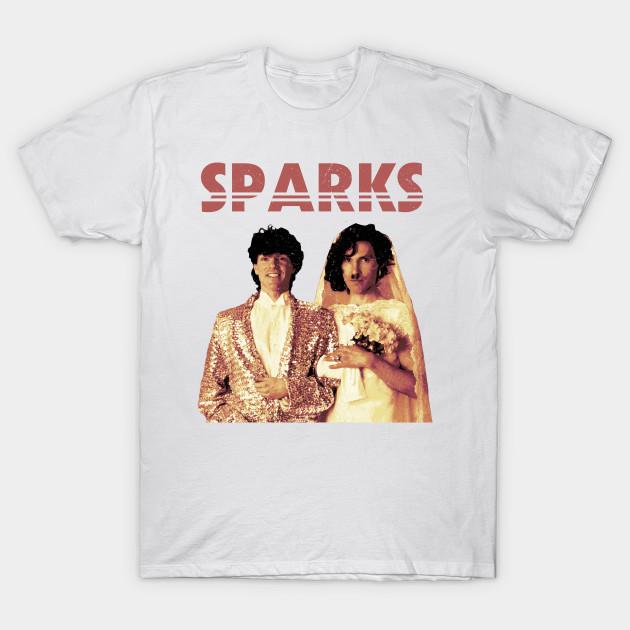 Asian Size Men Print T-shirt Sparks 70S No-Cut Heat Transfer Print Cotton Tshirt