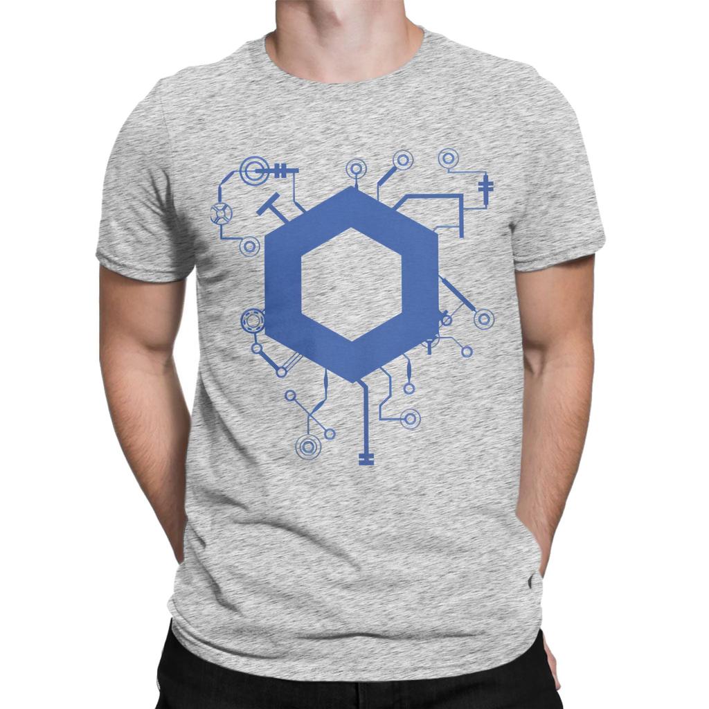 Chainlink Blockchain Cryptocurrency Funny 100 Cotton Tshirt Chainlink Tees Tops For Unisex