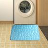 Non-slip Bath Mat Water Absorption Cobblestone Embossed Durable Bathtub  Bathroom