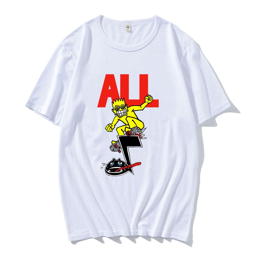 Hip Hop Unisex Streetwear All Band Rock Fashion Tshirt Summer Cotton High Quality Tshirts UnisexWomen Clothes Print Tees Hombre
