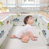 Soft Pure Cotton Removable and Washable Baby Crib Bumper, Anti-Collision, One-Piece Design