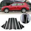 8Pcs Gloss Black Pillar Posts Cover Fit For Nissan X-Trail Rogue T32 2014- Door Window Moulding Trim Sitcker Accessories