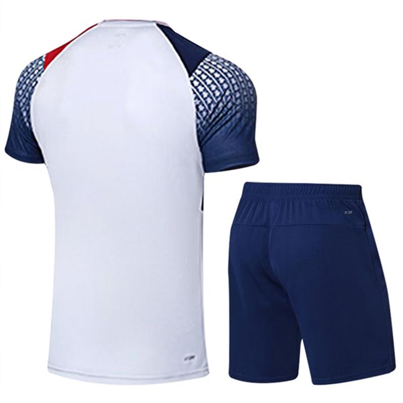 Li Ning быстросохнущие дышащие однотонные шорты с эластичной резинкой на талии средней посадки унисекс шорты белого цвета AATT049