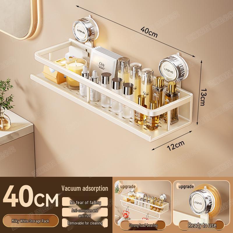 Настенная алюминиевая полка для полотенец и ванной комнаты на присосках