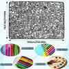 100x150 см DIY одеяло для раскрашивания, раскрась свое одеяло, мягкий уютный флис, коврик для рисования, моющийся, многоразовый, уютный домашний декор, одеяло