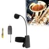 Instrument Mic 30M Range Stable Portable Saxophone Microphone Plug and Play for Stage Performance