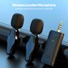 Wireless Lavalier Microphone Noise Reduction Quick Pairing Plug Play 360-degree Omnidirectional Pickup Universal Mini Microphone
