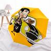 1PC Mr Bean Automatic Open/Close, 8-Rib Durable Frame Compact Travel Umbrella for Men & Women S1222012