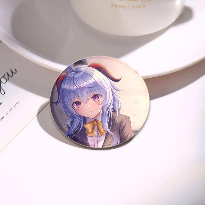 32/44/58mm Genshin Impact Badges Cute Game Anime Lapel Pins 32/44/58mm Round Broochs for Backpack Clothes Accessories Fan Jewelry Gifts