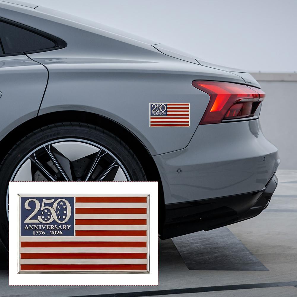 Metal 250Th Anniversary Usa Car Emblem 1776- Patriotic Badge Decal For Truck Suv Rv Vehicle Exterior Decoration Accessory