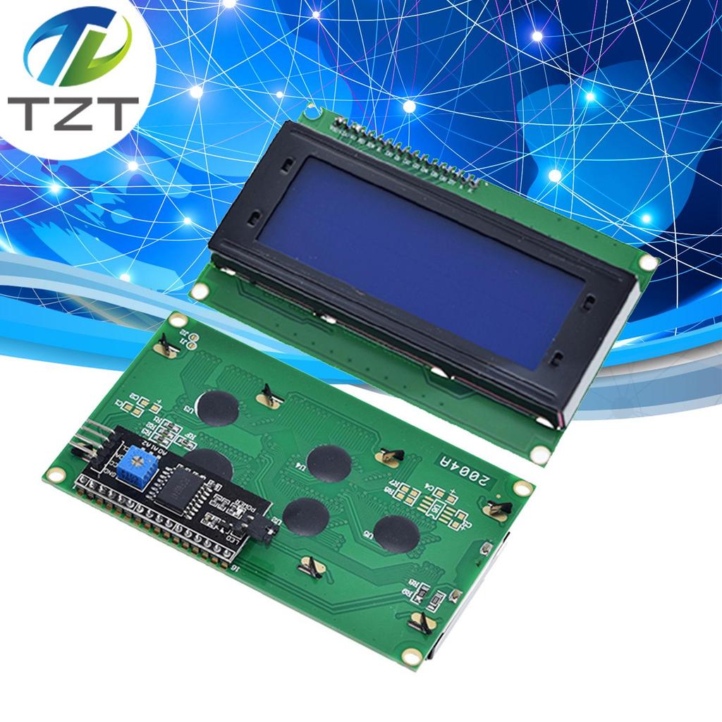 Модуль цифрового дисплея 2004 LCD с синим экраном, IIC/I2C