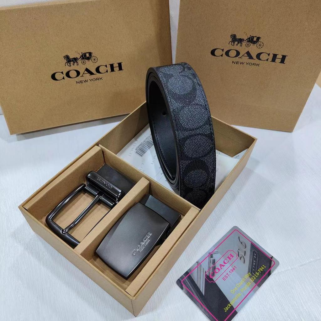 Классический мужской двусторонний кожаный ремень - Универсальный деловой и повседневный стиль