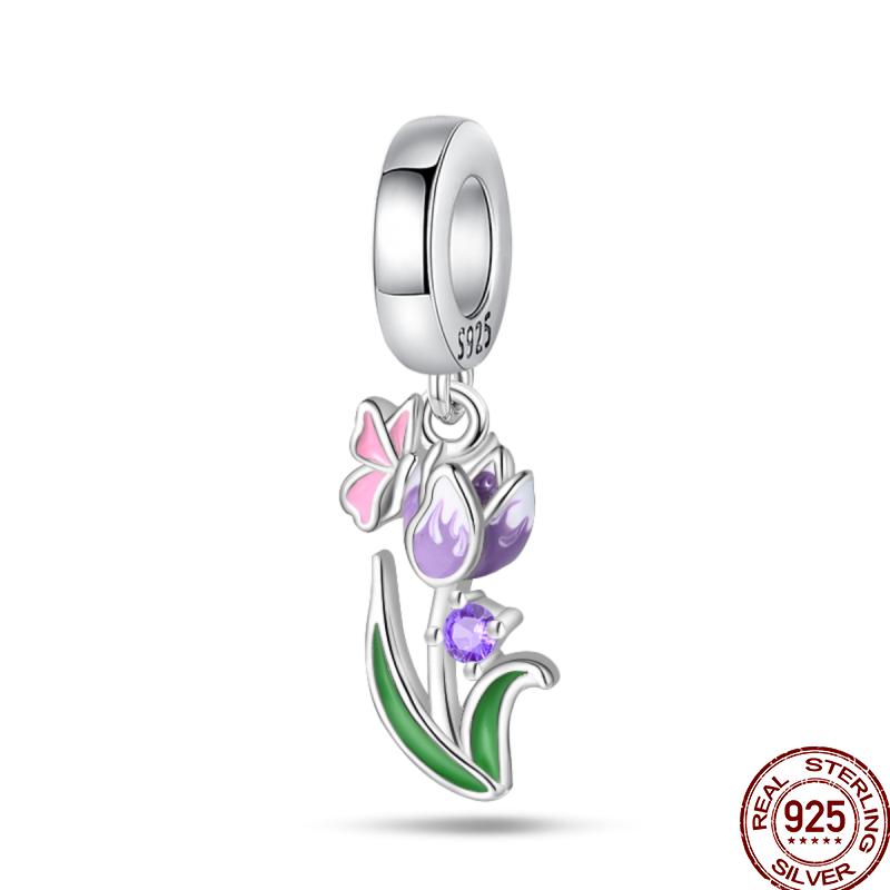 Медные пружинные бусины-подвески серии «Насекомые-бабочки», подарок, подходят для оригинального браслета 3 мм, сделай сам, на день рождения