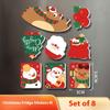 Christmas Santa Fridge Magnet soft Magnetic Sticker for Holiday Home Decor Festive Party Gift New Year Christmas Decorations