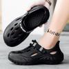 Hole Shoes Fashion Casual Outer Platform Slippers Solid Color Outdoor Sports Leisure Beach Sandals Men
